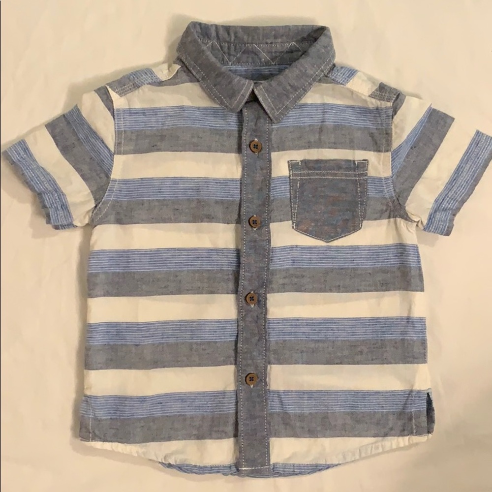 Kids short sleeve button up
